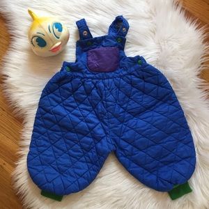 Vintage Baby Puffer Style Snow Bib